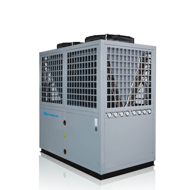 42KW-92KW 80℃ Încălzitor de apă cu pompă de căldură cu sursă de aer de înaltă temperatură industrială EVI 